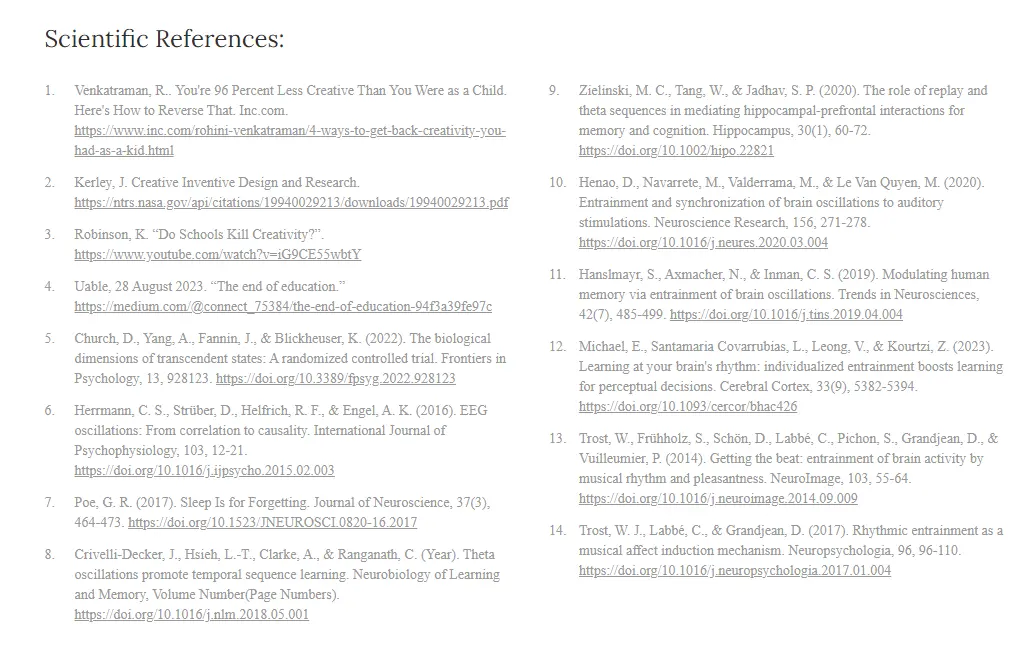 Quantum Shift Code Scientific References